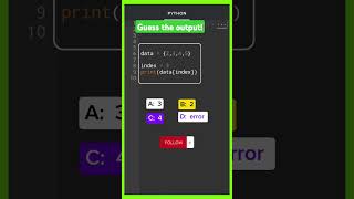 CAN YOU GUESS THE OUTPUT.  python tutorial. #programmingtutorial #viral #coding #youtubeshorts