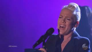 Pink What About Us on Jimmy Kimmel Live