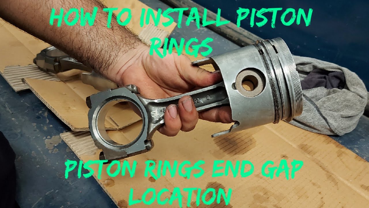 How to install piston rings.And How to set the location of piston rings