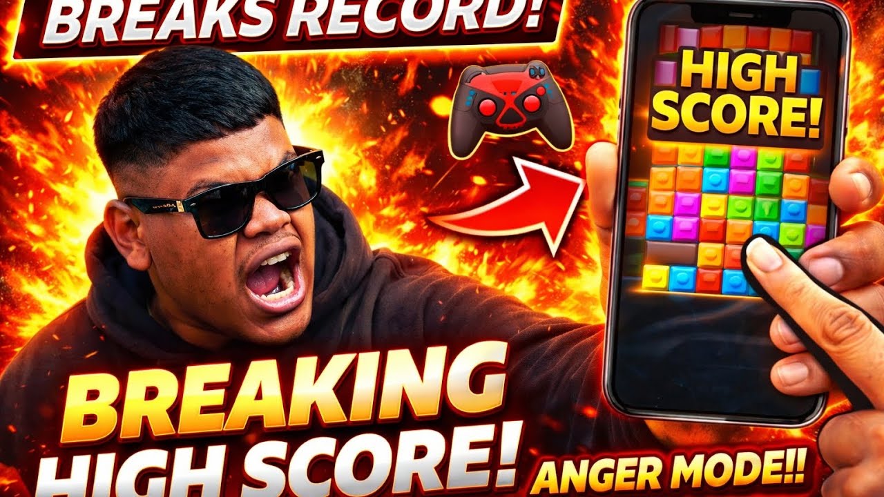 BREAKING 1,300,000+ HIGH SCORE 😡🔥 | Puzzle Block Game New Record | Anger Mode On! 🎮   