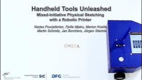 Handheld Tools Unleashed: Mixed-Initiative Physical Sketching with a Robotic Printer