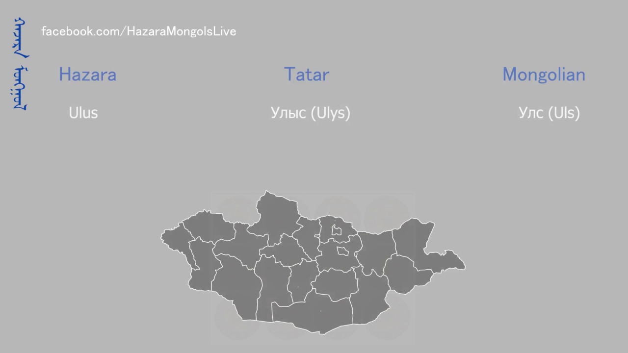 10Word - Hazara Tatar Mongolian