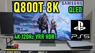 Samsung QLED Q800T 8K con PlayStation 5: God of War Ragnarok Gameplay