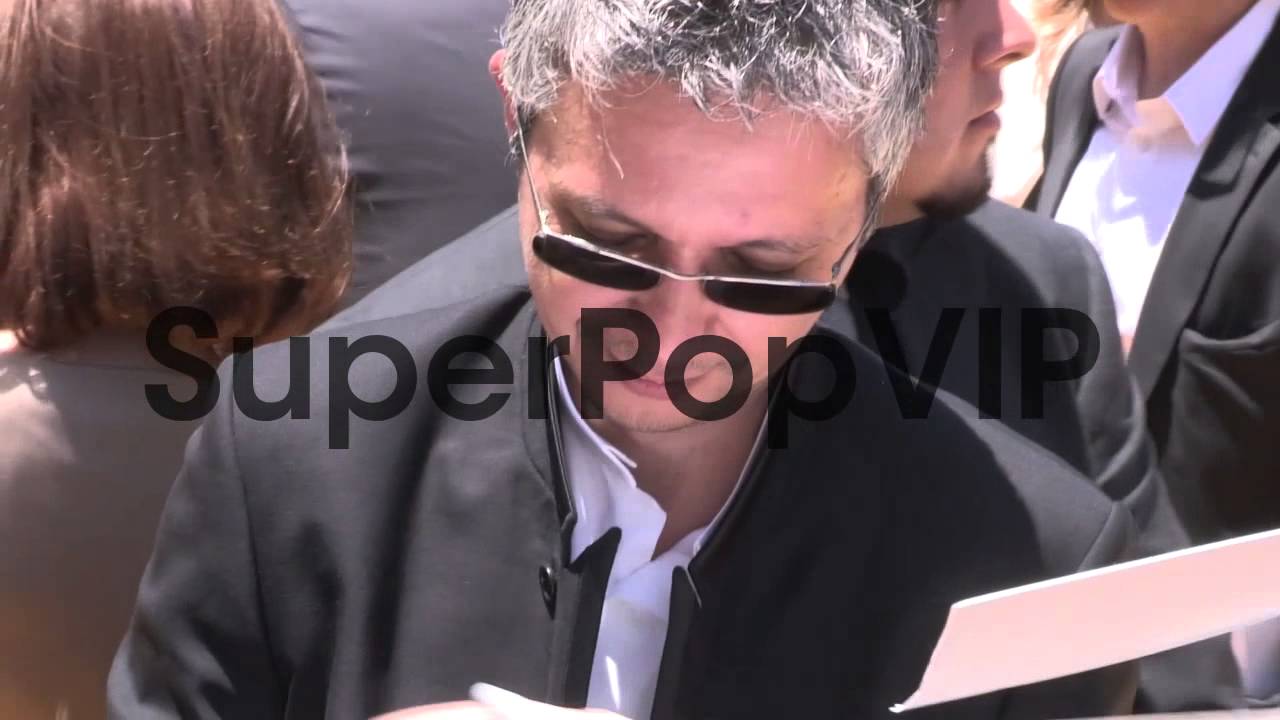 Pierre Coffin greets fans at the Despicable Me 2 Premiere...