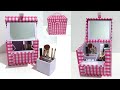 DIY Makeup Train Case With Mirror From Cardboard