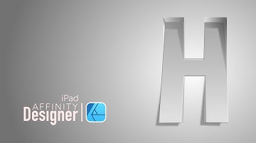 3D Text on Affinity Designer iPad