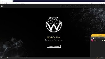 Free WEBD - watch this video about WebDollar