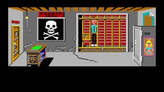 Zak McKracken and the Alien Mindbenders - Pirate Jail and Game Over Music (Atari ST) 60 Hz