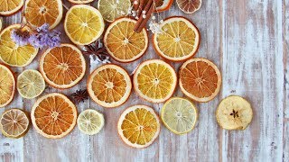 Dried oranges DIY. Compare of 4 variants to dry citruses.