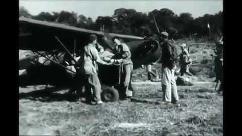 USAAF L-4 Grasshopper (Piper Cub) medical evacuation in Burma (1945)