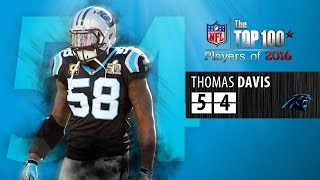 #54: Thomas Davis (LB, Panthers) | Top 100 NFL Players of 2016
