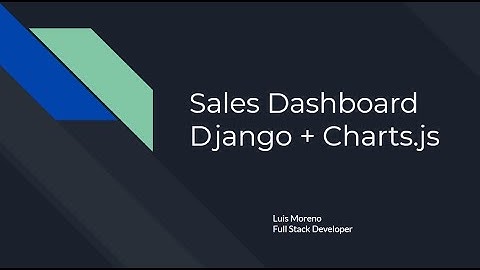 Django + Charts.js Tutorial - Learn how to use model data to create beautiful charts.