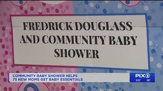 Community baby shower at NYCHA development helps moms get baby essentials
