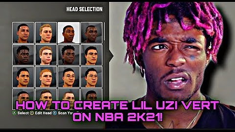 BEST LIL UZI VERT FACE CREATION TUTORIAL UPDATED NBA 2K21 MOST REALISTIC