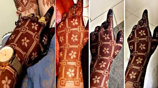 DIY Geometric pattern Mehndi Design|Unique& Amazing back hand Mehndi 2020|full hand Mehndi Design||