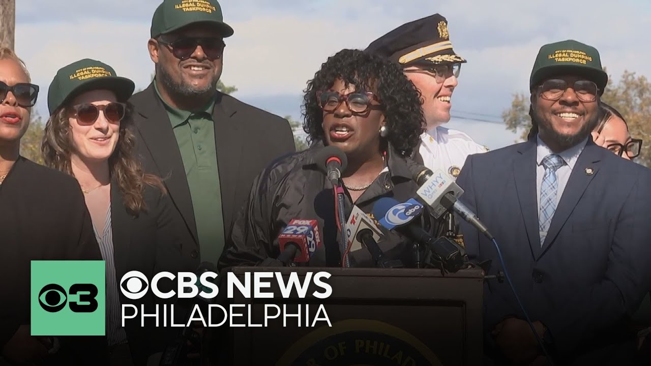 Philadelphia announces new task force to tackle illegal dumping - YouTube