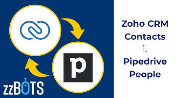 How to 2 Way Sync Zoho CRM Contacts over to Pipedrive People | zzBots