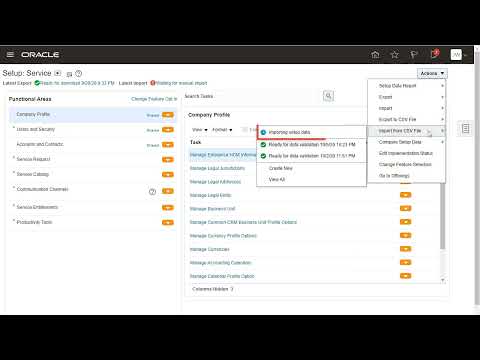 Setup | Import offering setup data from a CSV file