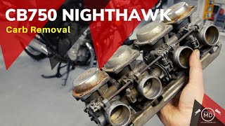 CB750 Nighthawk: Carburetor Removal
