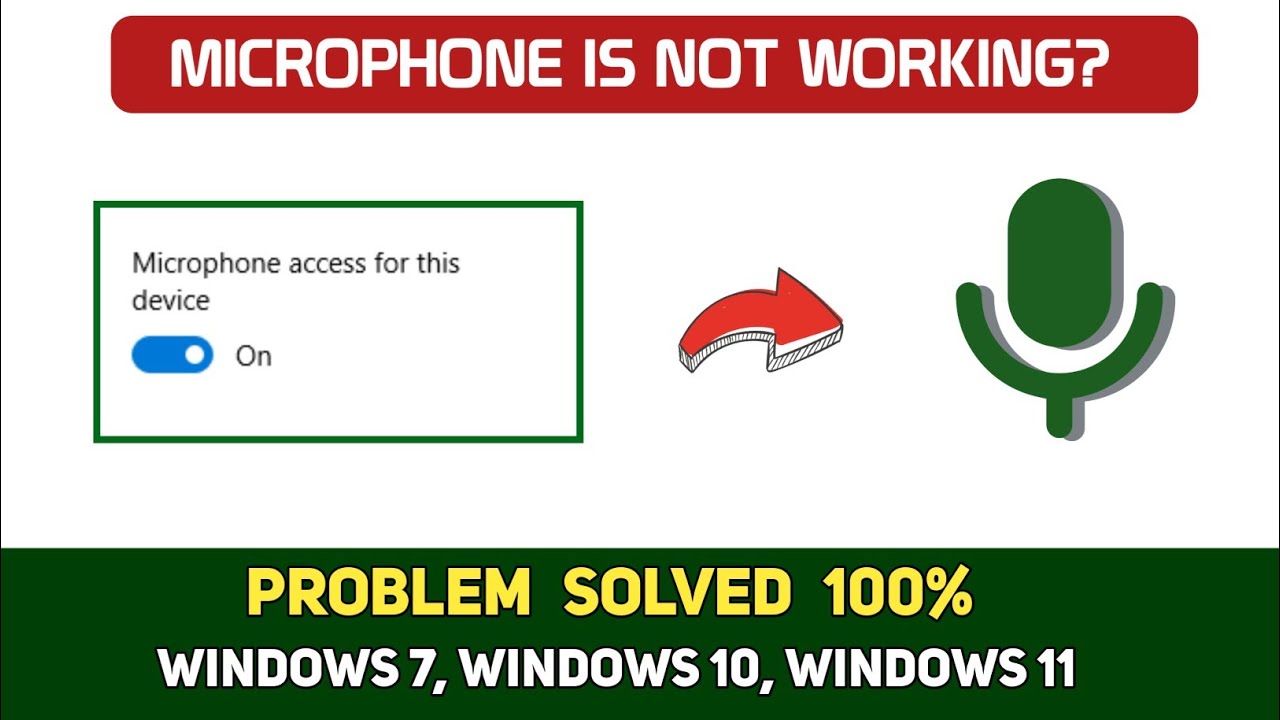 Microphone is not working in PC How to fix microphone problem in PC