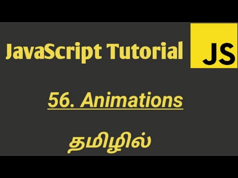 JavaScript Animations in Tamil | JavaScript Tutorial in Tamil