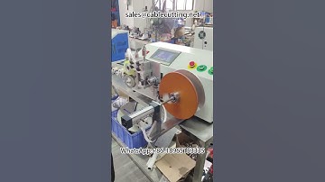 Automatic sorting and metre counting wire cutting and winding machine #wire processing #winder #wire