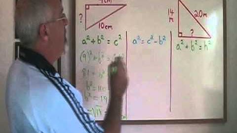 Using Pythagorean Theorem to Find the Length of the Shorter Sides