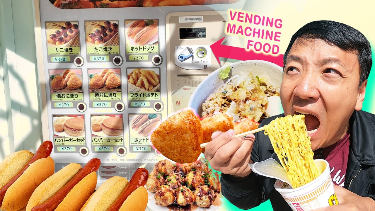 Eating ONLY VENDING MACHINE FOOD & CREEPY Vending Machines in Tokyo Japan | Strictly Dumpling