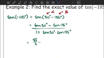 Pre-Calculus - Sum and Difference Formulas (Examples and Basic Verifications)