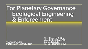 TTF // For Planetary Governance. Part 12: Ecological Engineering & Enforcement
