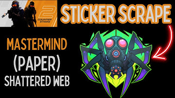 Counter Strike 2 - CS2 - Sticker Scrape Mastermind Shattered Web