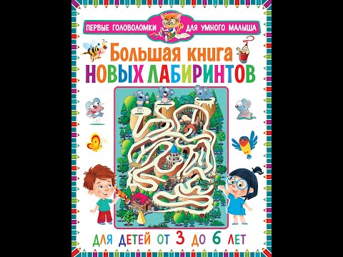ПГУМ. Большая книга новых лабиринтов. Для детей от 3 до 6 лет.