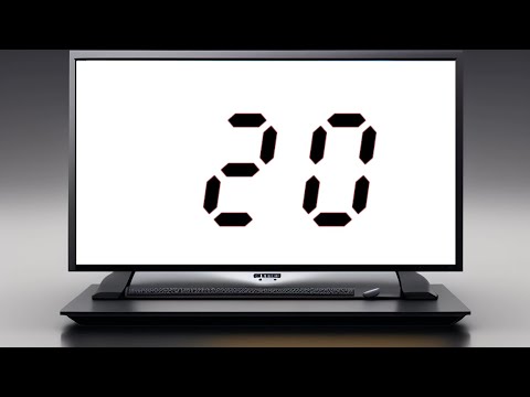 20 second timer LCD-DIGITAL White Screen No 8