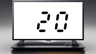 20 second timer LCD-DIGITAL White Screen No 8