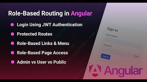Role Based Login in Angular | Role Based Authorization Angular | Angular Tutorials