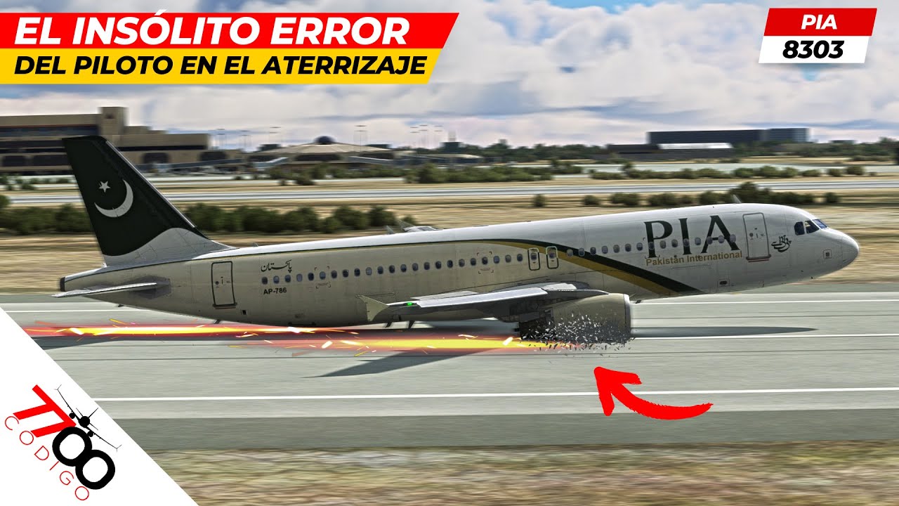 La terrible caída de un avión antes del aterrizaje | Vuelo 8303 de PIA