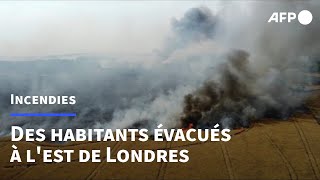 Canicule au Royaume-Uni: des habitants de Wennington évacués à cause d'un incendie | AFP