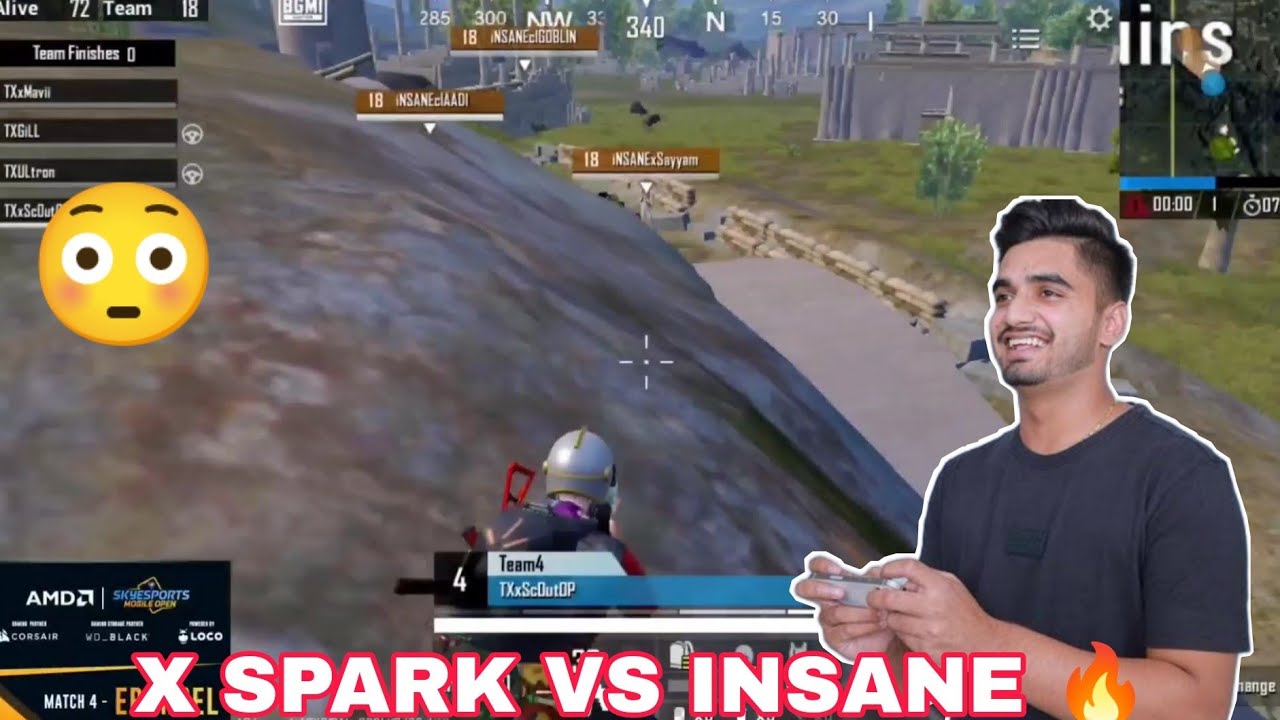 4v4 Intense Fight 🔥 | TEAM X SPARK VS TEAM INSANE | SKY ESPORTS DAY 3 ...