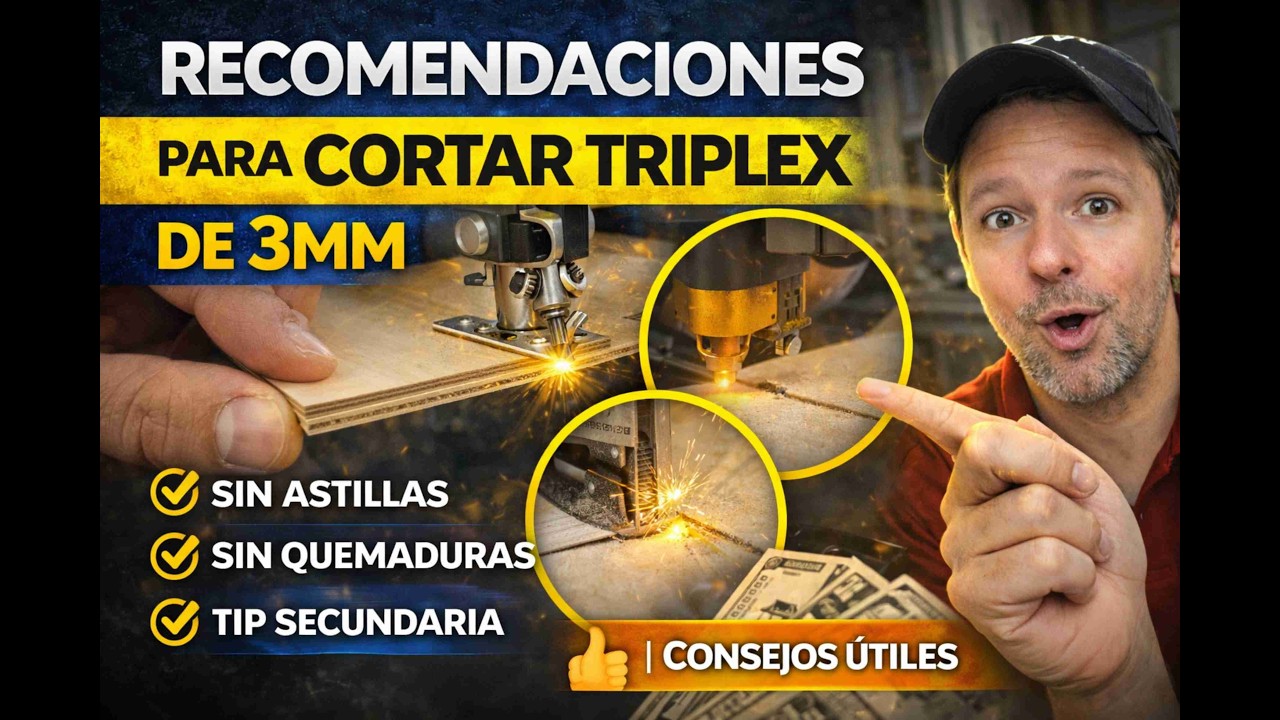 Recomendaciones para cortar Triplex de 3mm - YouTube