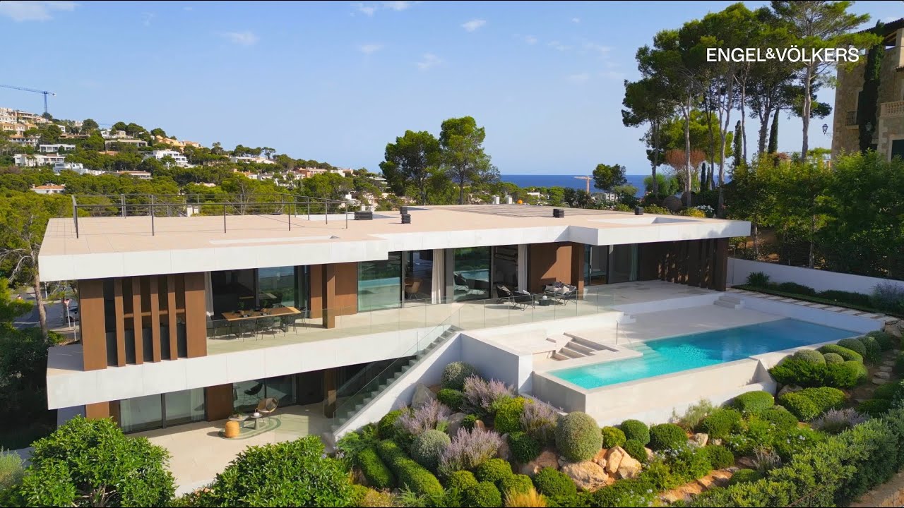 Новая вилла с видом на море в Санта-Понсе, Майорка.