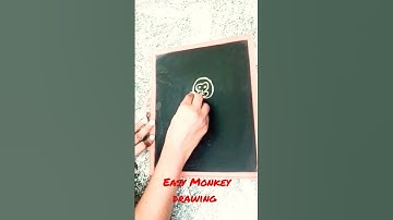 Easy monkey - using 123 #shorts #monkeydrawing #numberdrawing  #easydrawing  #childrendrawandpaint