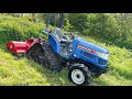 ISEKI HALF TRACK 4WD Compact Tractor &amp; New 5ft Flail Mower