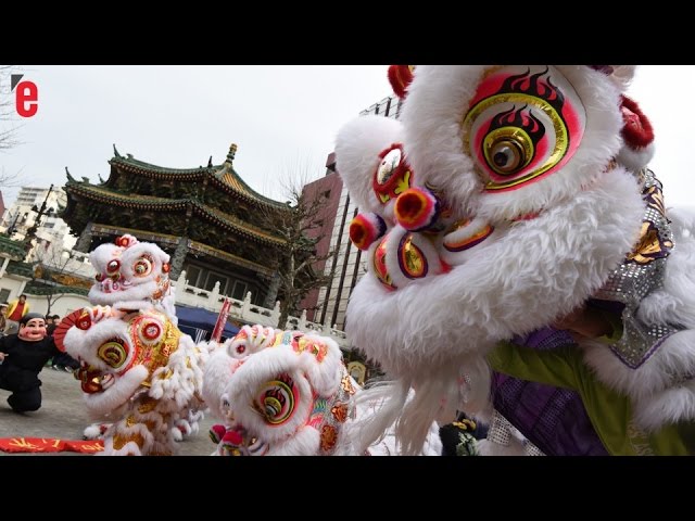 Chine: une danse des lions hypnotisante pour fêter le Nouvel An 