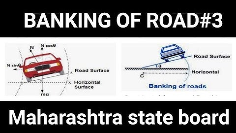 Banking of road 3//rotational Dynamics//class 12
