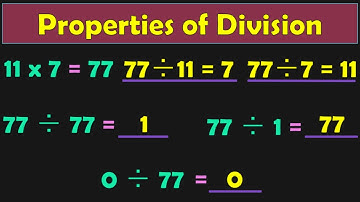 Class 4 | What are the PROPERTIES OF DIVISION ? | PMCE