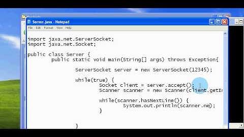 Writting Simple Server Using ServerSocket