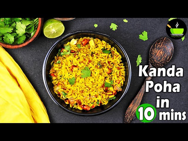 Kanda Poha | Instant Breakfast Recipe | Kanda Poha Recipe | Mumbai Style Kanda Poha | Poha Recipe | She Cooks