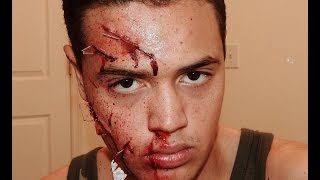 Broken Glass sfx makeup tutorial