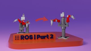 ROS mobile robot URDF , Xacros with Meshes Part # 2 screenshot 3
