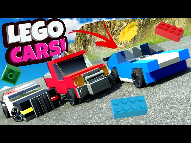 BATIDA DE CARRO LEGO A 299KM/H // BEAMNG DRIVE #beamng